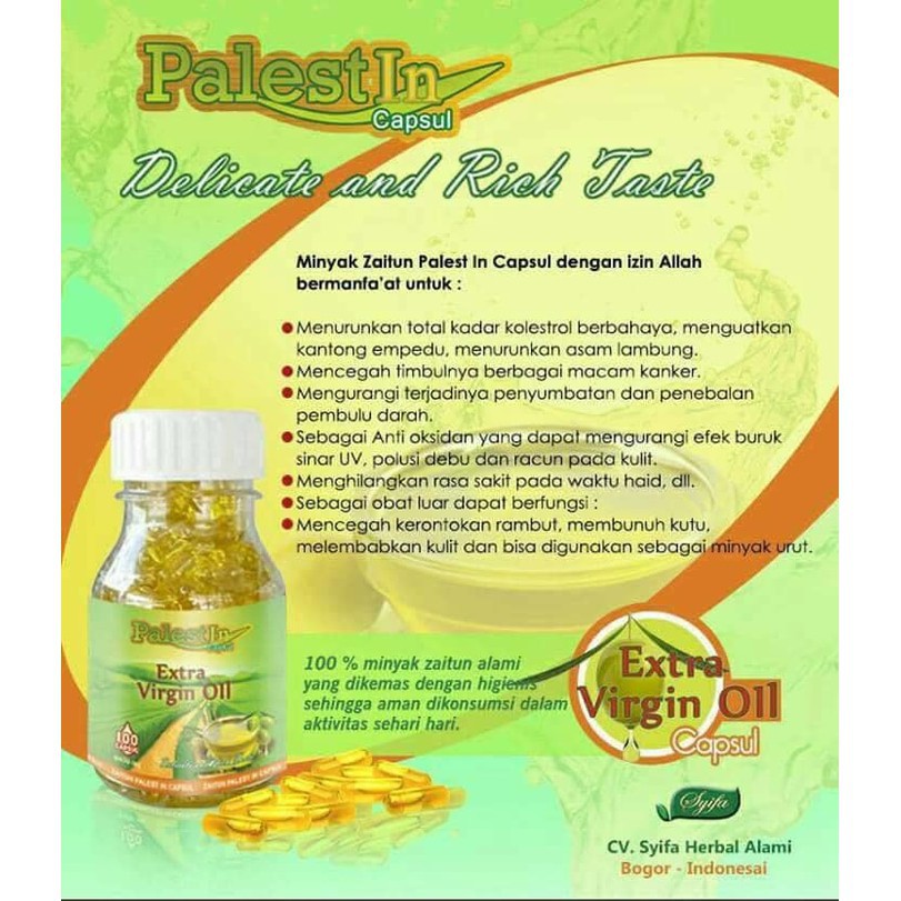 Minyak Zaitun Palestin 200 Kapsul Extra Virgin Olive Oil Shopee Indonesia