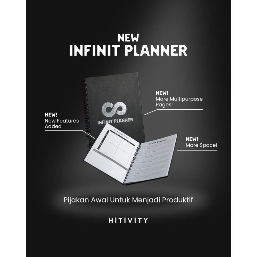 NEW INFINIT PLANNER buku catatan dapat dihapus jurnal agenda notes erasable notebook produktif