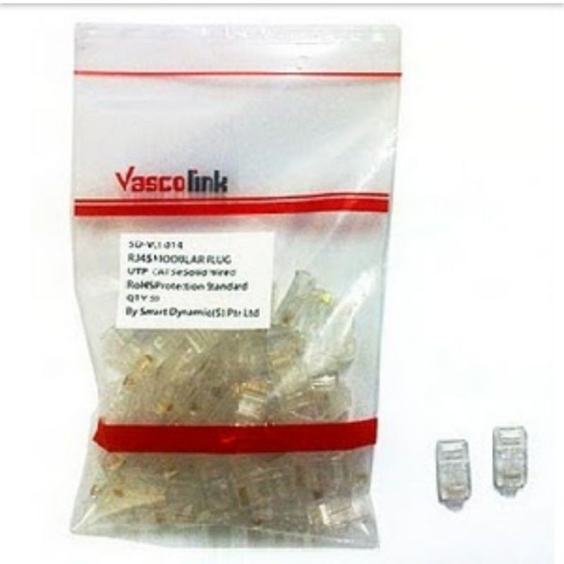 Vascolink Konektor RJ45 Cat6 50Pcs Cat 6 RJ45