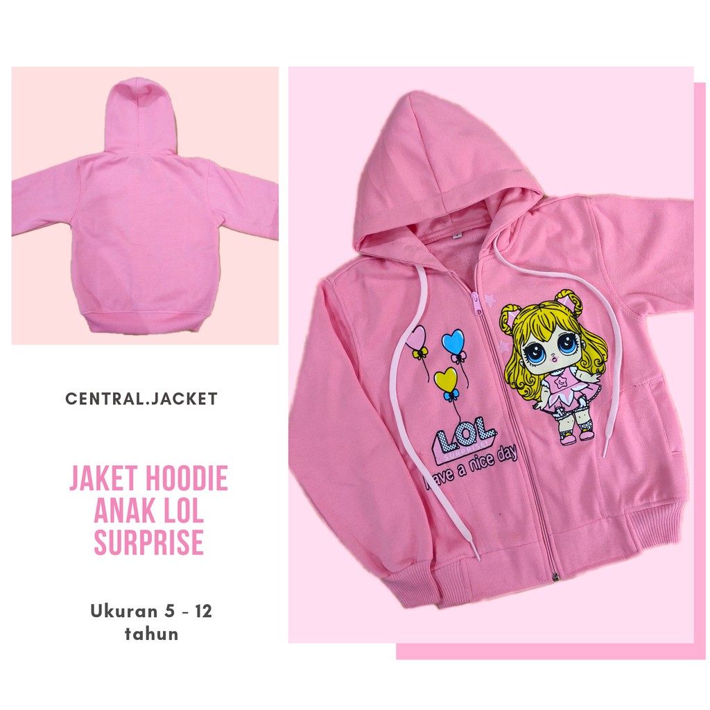 JAKET ANAK PEREMPUAN LOL - SWEATER HOODIE ANAK PEREMPUAN TEBAL - CENTRAL JACKET