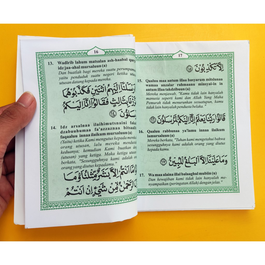 Yasin dan Tahlil Tanpa Cover 128 Halaman-Hijau (PB)