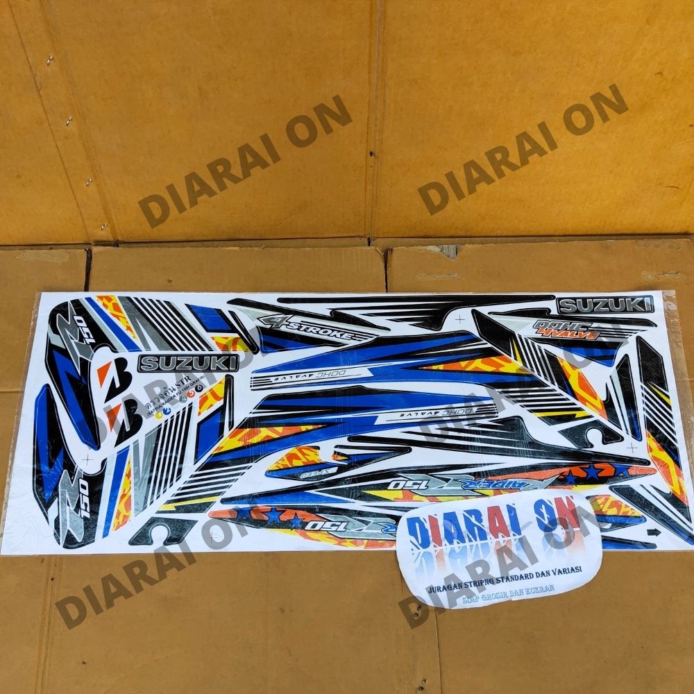 Striping Stiker Variasi Motor Satria F Old - Fu Lama - Raider Star Murah