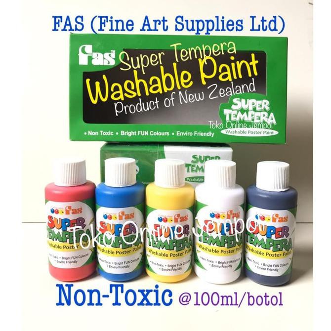 

Update! Cat Mudah Di Cuci Washable Paint 5 Warna Fas Super Tempera Atk0942Fs Murah