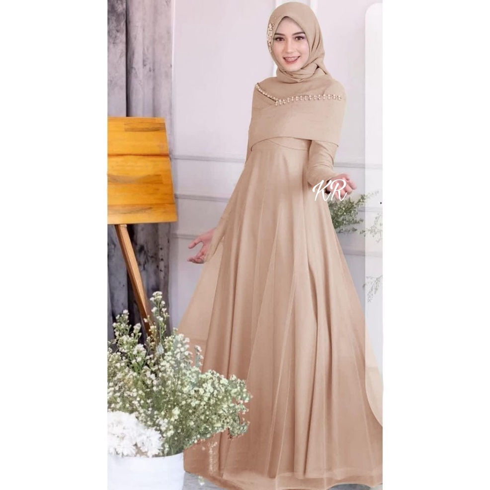 MAXY ATHALLA FASHION MUSLIM PAKAIAN WANITA DRESS GAMIS MAXI KR ADA VIDEO REAL PICT