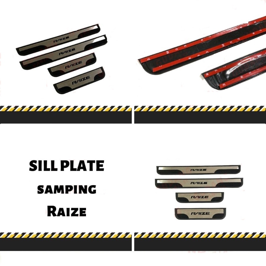 Sillplate Samping Raize 2021 Hitam