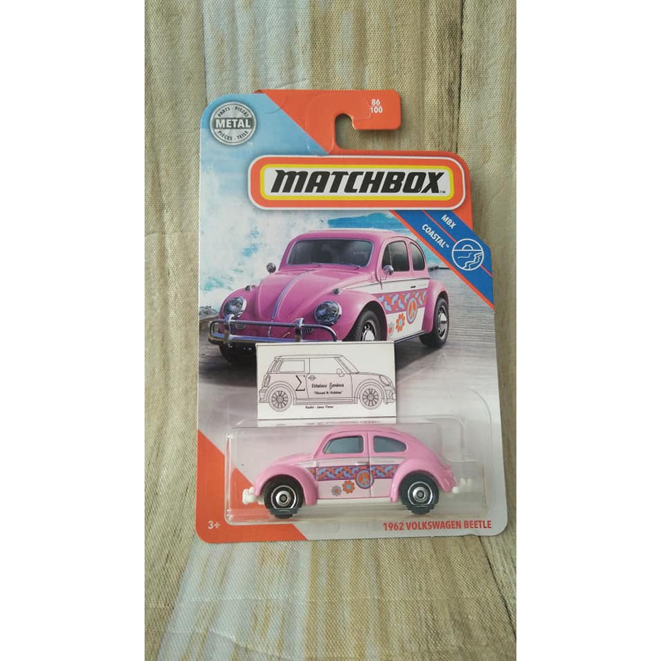 matchbox 1962 volkswagen beetle vw kodok pink