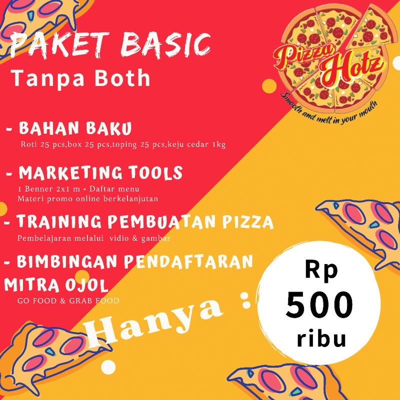 

PAKET BASIC KEMITRAAN PIZZA HOTZ