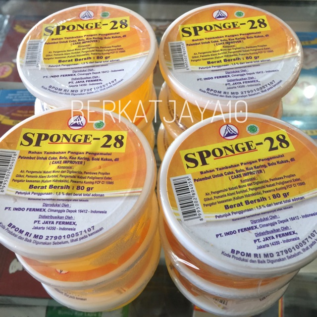 SP 28 SPONGE 28 Uk. 80 Gram Pelembut Kue Halal MUI