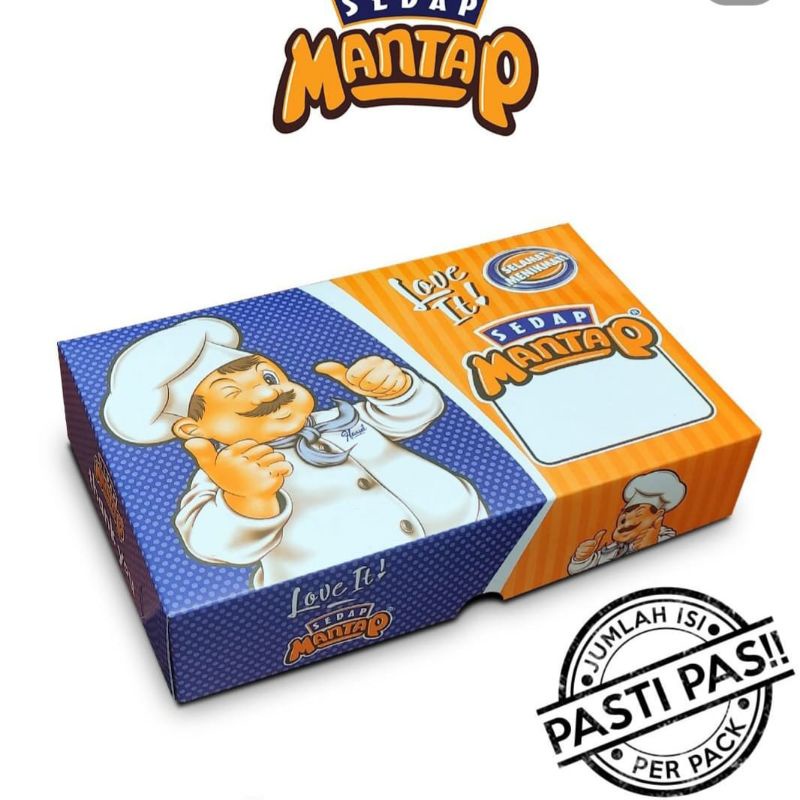 

isi 50 dus snack sedap mantap / dus kue uk 12x12