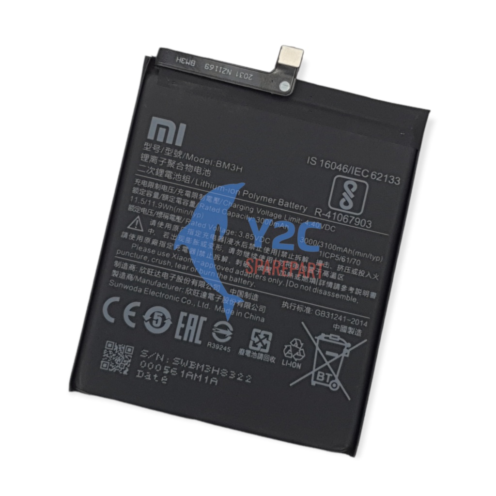 BATERAI XIAOMI MI PLAY / BM3H ORIGINAL OEM / BATRE / BATERE / BATRAI / BATREI