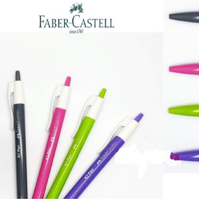 

BOLPEN K7 FABER CASTELL | PENA KLIK 0.7mm | SMOOTH WRITING PEN | RETRACBLE