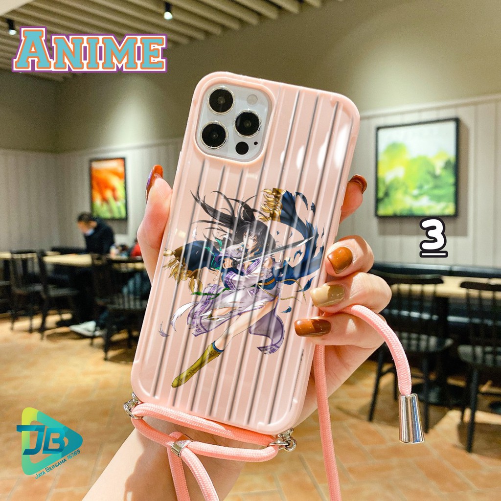 SOFTCASE KOPER SLINGCASE LANYARD ANIME REALME U1 X2 XT C11 C12 C15 PRO JB3478