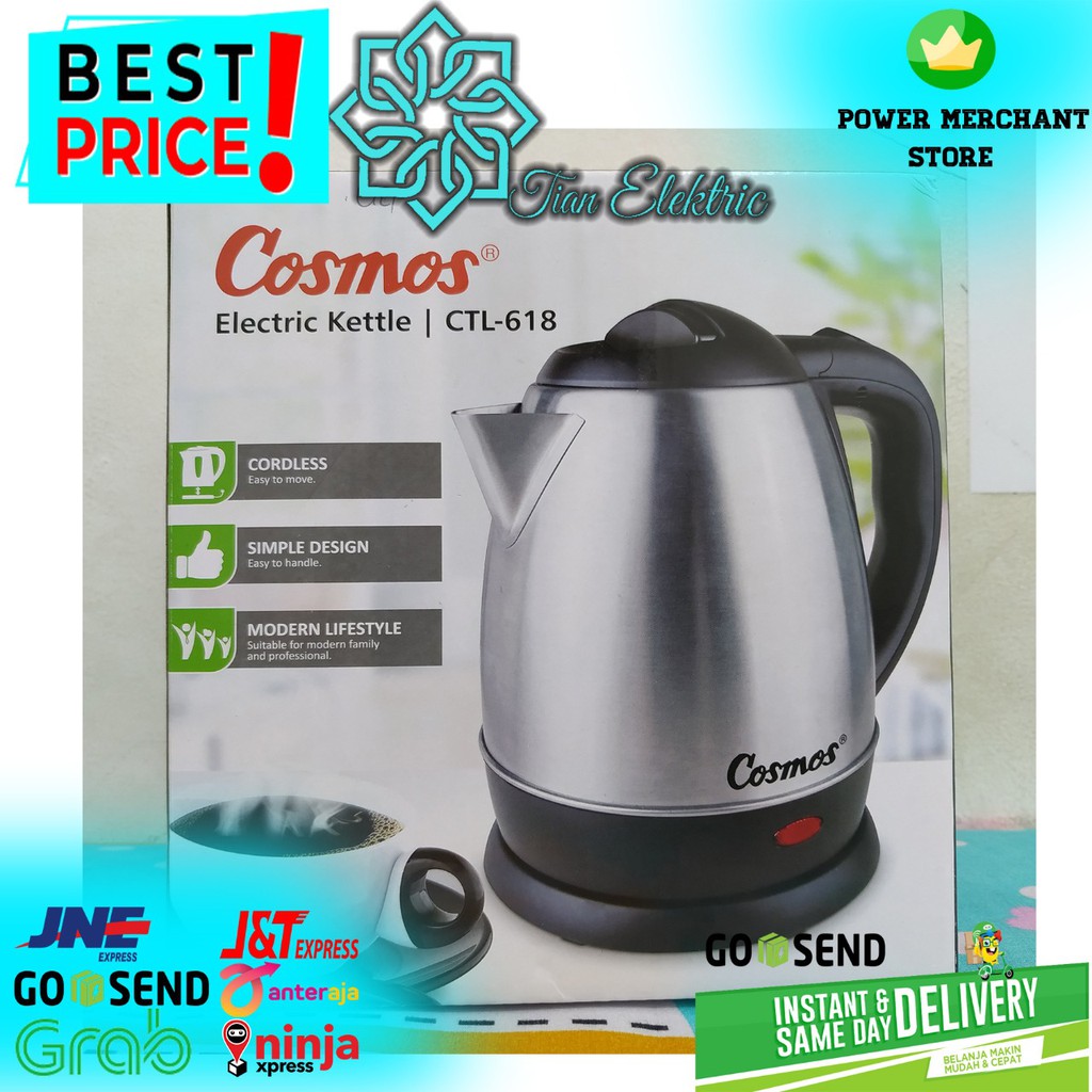 COSMOS CTL-618 Electric Kettle 1.2 Liter