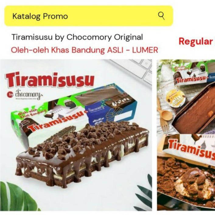 

TIRAMISU CHOCOMORY BANDUNG LUMER COKLAT ORIGINAL | DESSERT BOX