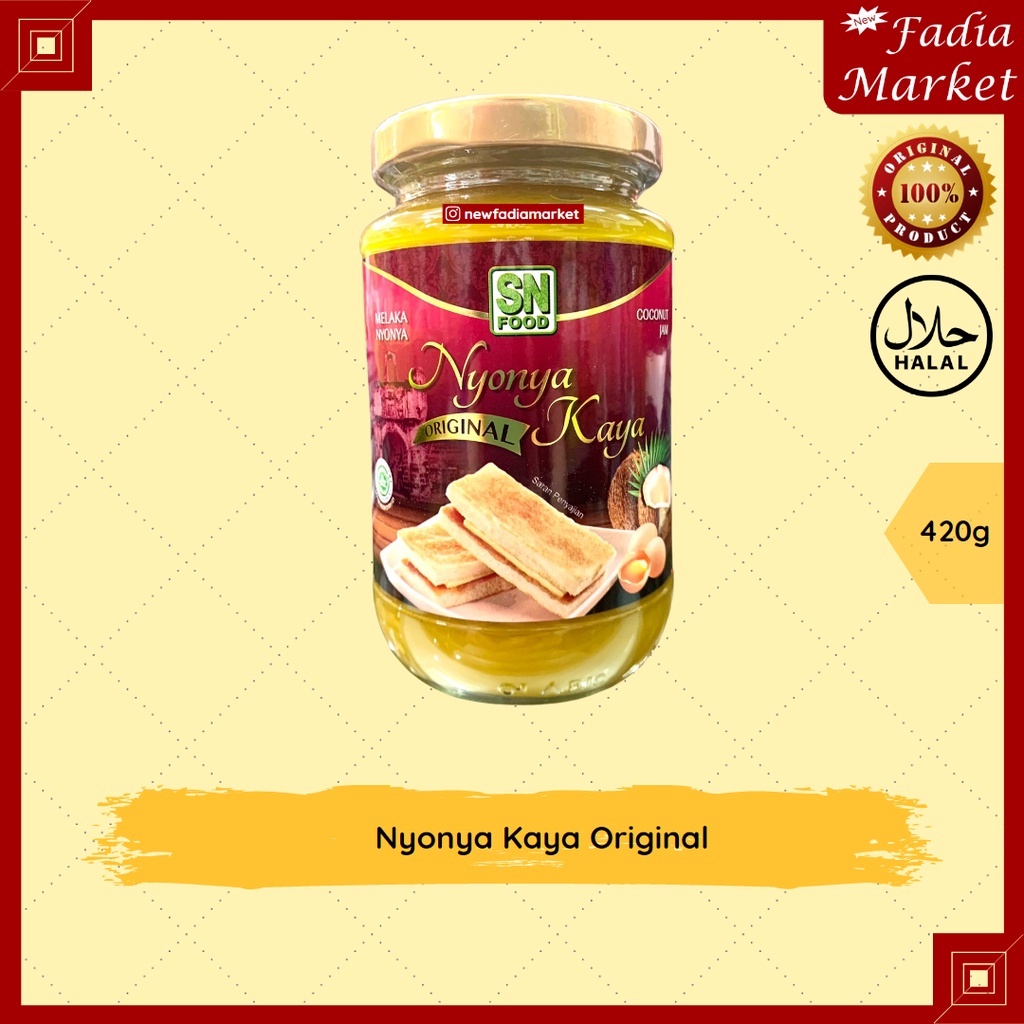 

Nyonya Kaya Original Coconut Jam (Selai Kelapa) 420g