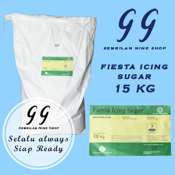 

FIESTA ICING SUGAR 15 KG Gula Halus Gandum Mas Kencana GMK