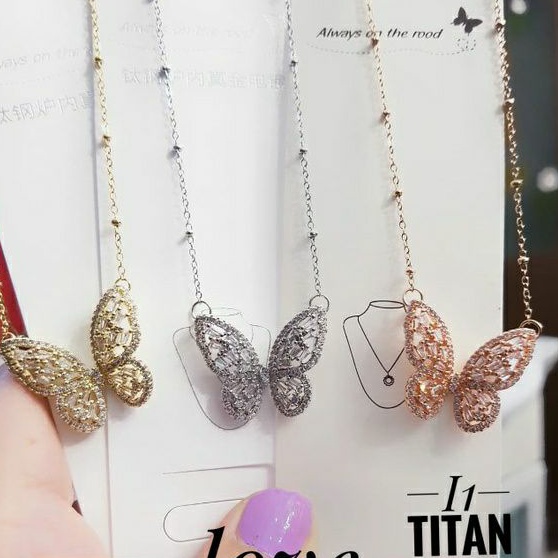 Kalung Wanita Titanium Kupu 521