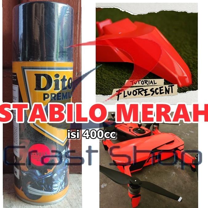 

Cat Pilox Diton Premium Fluorescent Red 9015 400cc Stabilo Merah