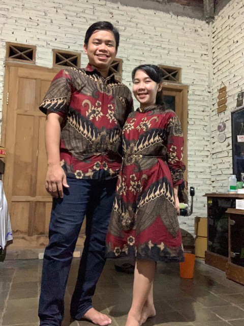 Maura Couple - Sania Ruffle Batik Couple Ori Ndoro Jowi Dnt Garansi Termurah Shopee