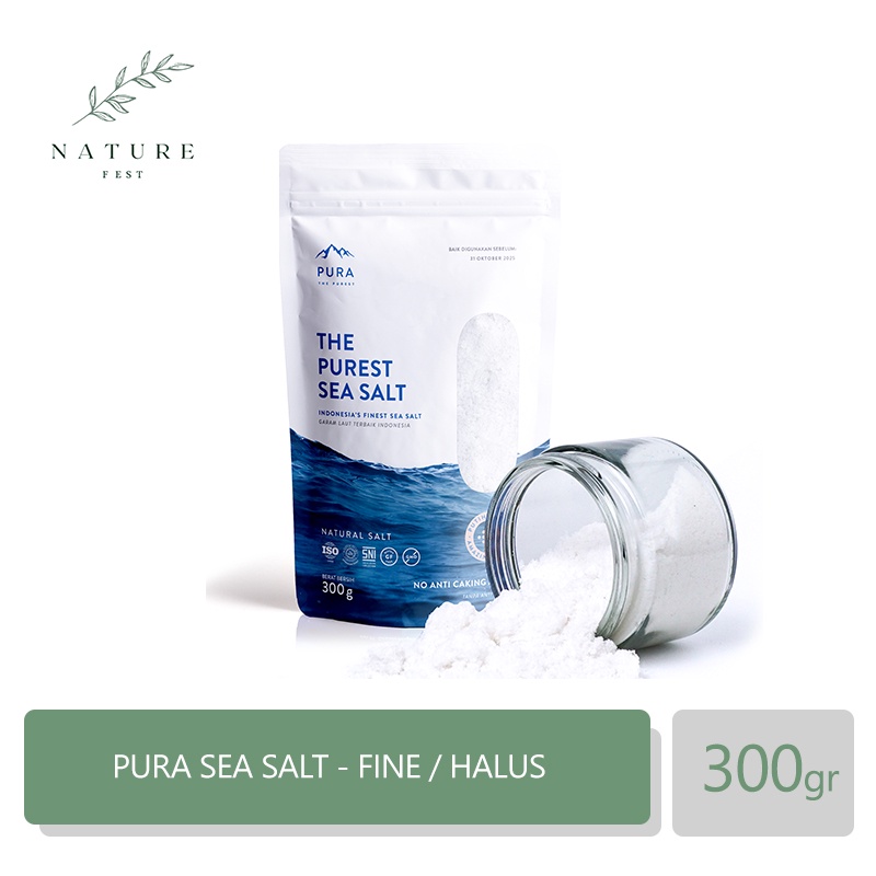 

PURA Purest Sea Salt - Garam Laut Natural (Fine / Halus) 300 gr