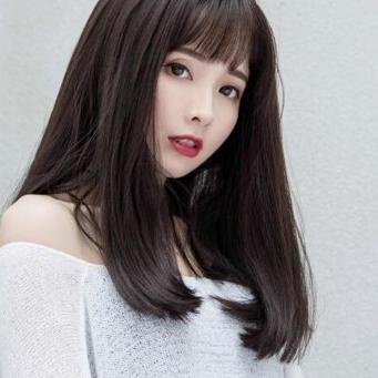 Stok Terbatas Wig Full Lace Rambut Palsu Wanita Panjang Berponi Korean Version Wig Long Half High Qu Senilai Rp125 000