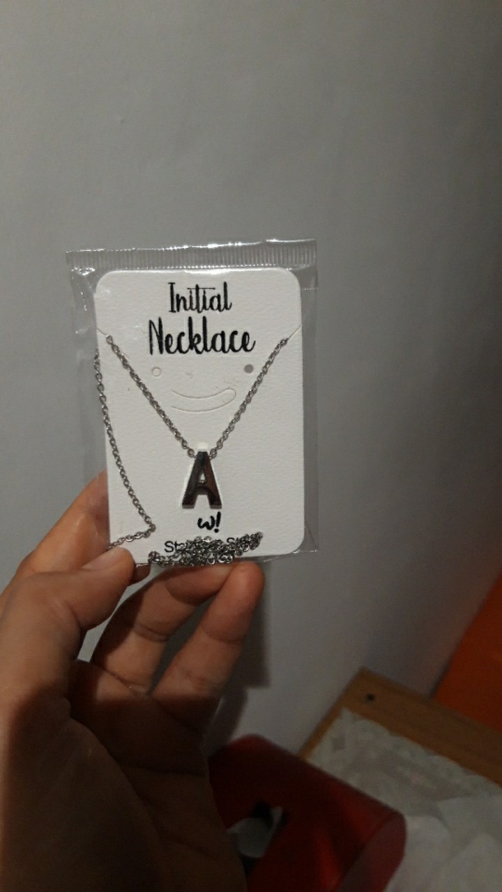 W! Accessories Kalung Huruf Stainless A Sd M 61140100