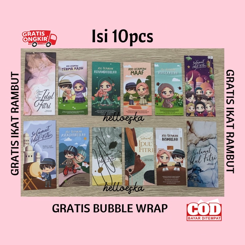 

Amplop Lebaran Idul Fitri Isi 10pcs | MINIMAL ORDER 2 Pack (20pcs) Boleh Campur Tema Lain