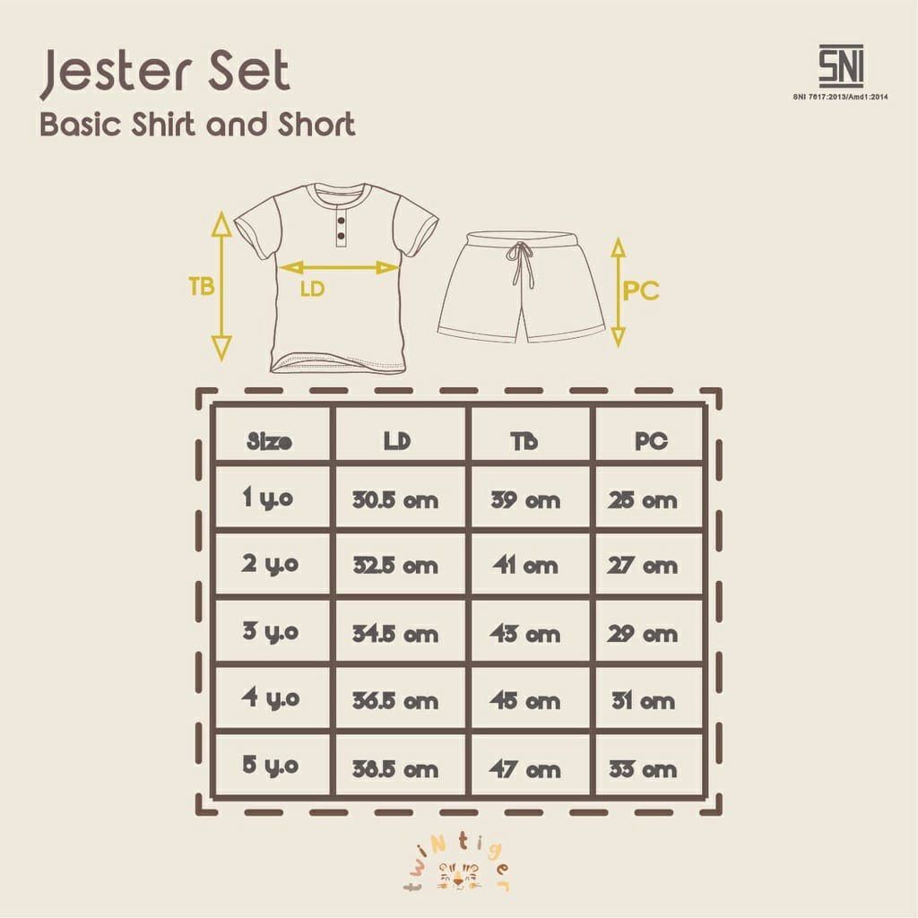 Twin Tiger TT-JST Jester Set - Setelan Anak