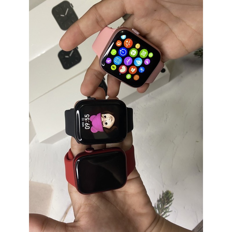 Iwo Watch 6 Series6 Dw Wirrales Charger magnet (Bisa Telpon dari jam dan bisa Foto sendiri)