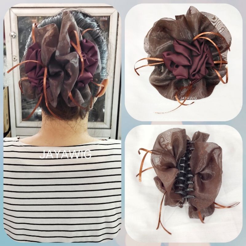 Jepit Cepol Model Bunga Jepitan Rambut Dari Kain Ala Korea Style