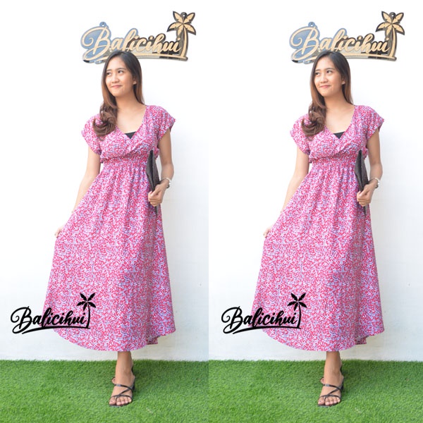 Balicihui Dress Moza Lengan Dress Busui Dress Menyusui Dress Wanita Dress Bali Dress Kasual Elegan