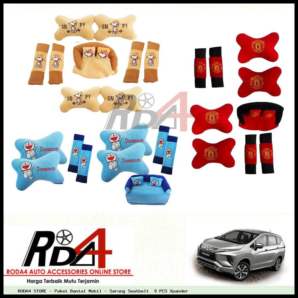 Paket Bantal Mobil - Sarung Seatbelt  9 PCS Xpander