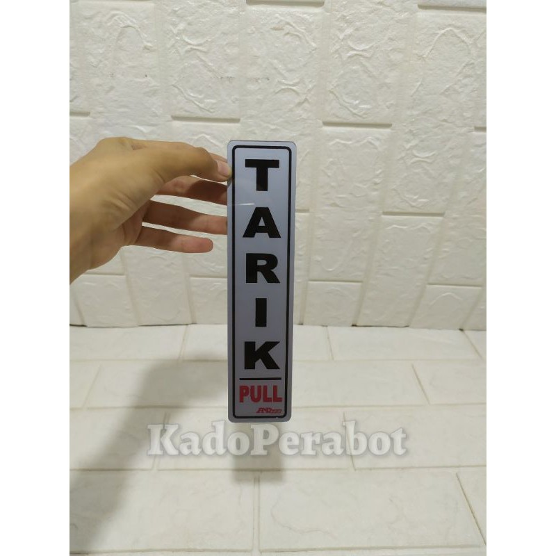 stiker tarik - stiker pintu dorong tarik - label tarik pintu