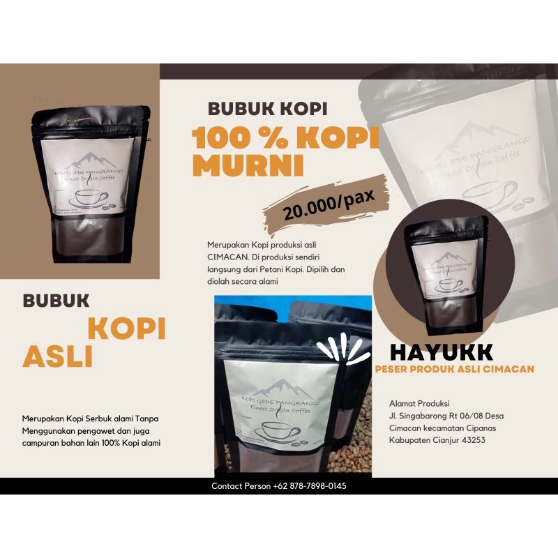 

kopi Gede Pangrango