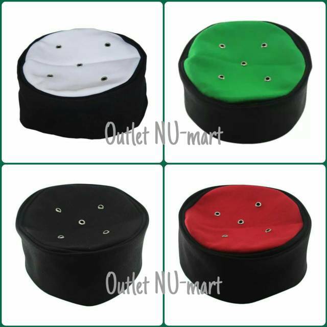 Peci Songkok Kopiah Topi Maiyah Cak Nun - Warna Dasar Hitam - Aneka Warna Nusantara