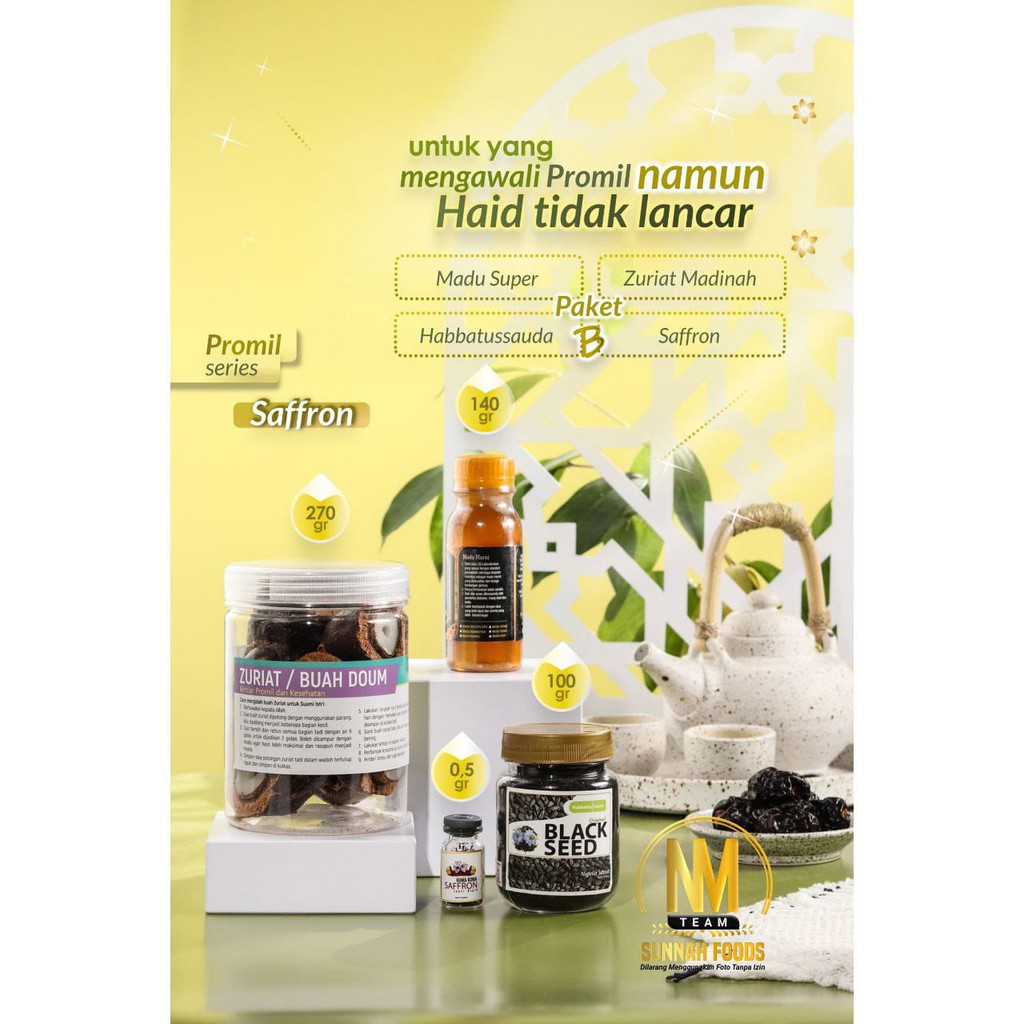 Paket Promil Saffron free Habbatussauda B