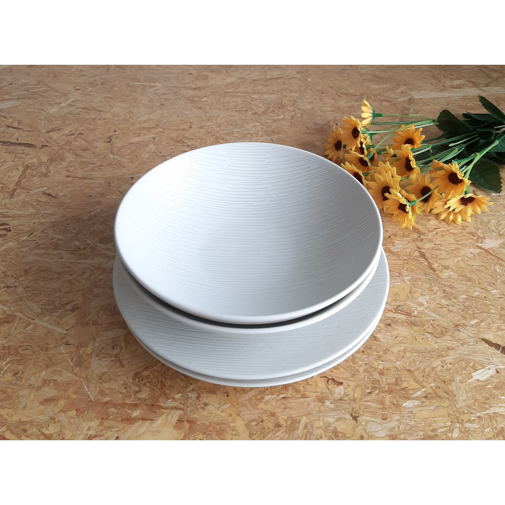 Dinner Set Keramik Motif Facemoon Set 4 Pcs / Dinner Set Keramik Motif / Dinner Set Keramik Medard