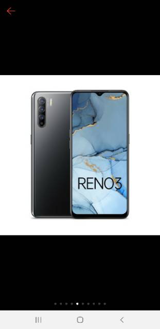 OPPO RENO 3 RAM 8/128 GB GARANSI RESMI OPPO INDONESIA