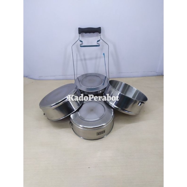 rantang food carries 18x4 globe - rantang stainless - rantang 4 susun