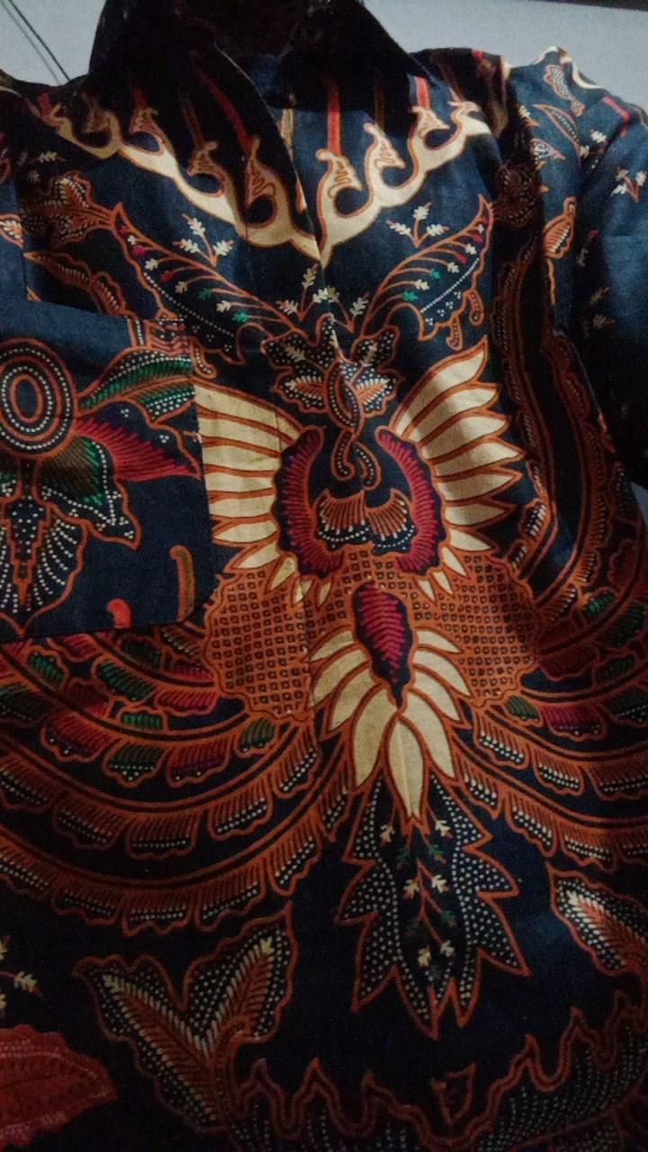 Batik Couple Keluarga Ayah Ibu Anak Motif Kupu Sogan