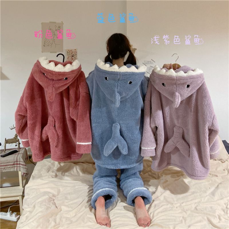 PIYAMA ONE SET HIU TEBAL UNTUK MUSIM DINGIN | BAJU TIDUR SATU SET