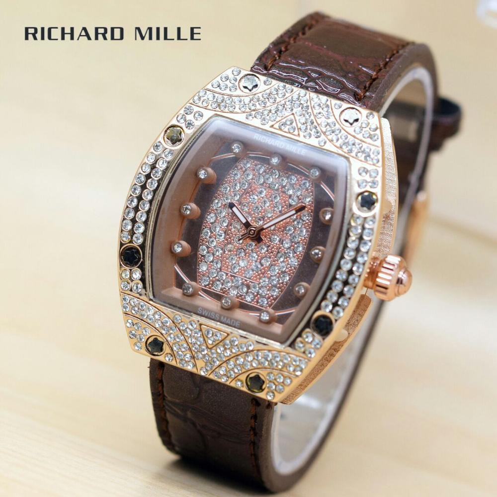 Jam Tangan Wanita Richard Mille New Syahrini Kulit 04 Berkualitas