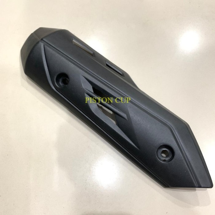 COVER TAMENG TUTUP PELINDUNG KNALPOT PROTECTOR MUFFLER HONDA VARIO 110 FI ESP LED 2017 KE ATAS HITAM