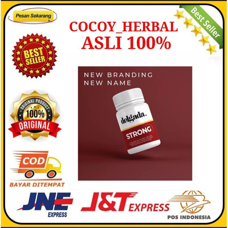 ( Bisa Cod ) Delgada Strong 100% Original Obat Pelangsing Penurun Berat Badan Super Terbaik Herbal