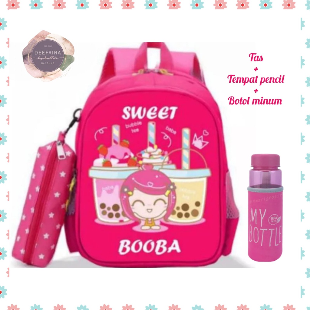 Tas Sekolah Anak Perempuan Model Sw33at B0ba 3 In 1 Tas Anak Paud Tk Sd