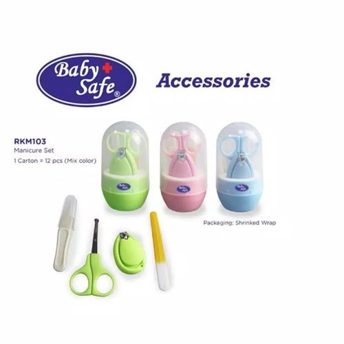 Baby Safe Perawatan Gunting Kuku Bayi Manicure Set | Babysafe Grooming Set