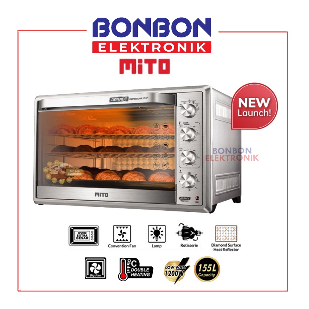 Mito Oven Listrik Grande Professional MO-160 155L / MO 160 155 Liter