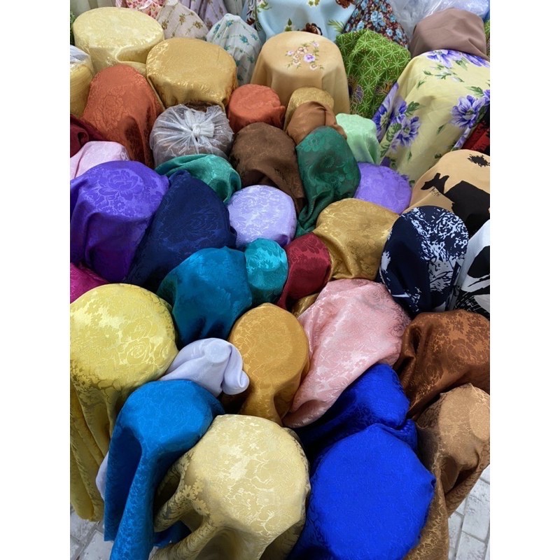 Jaguard Embos Kembang Batu / Jacquard Silk Premium Import / Jaguar Emboss