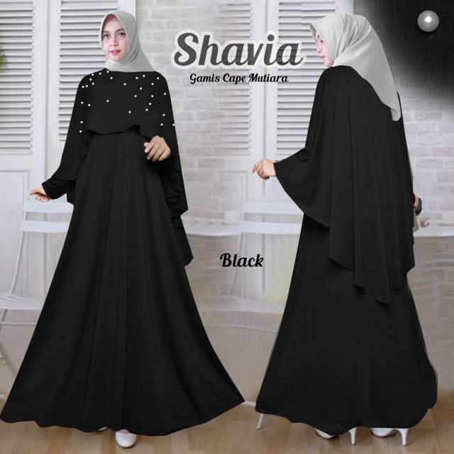 Shavia Gamis Cape Mutiara