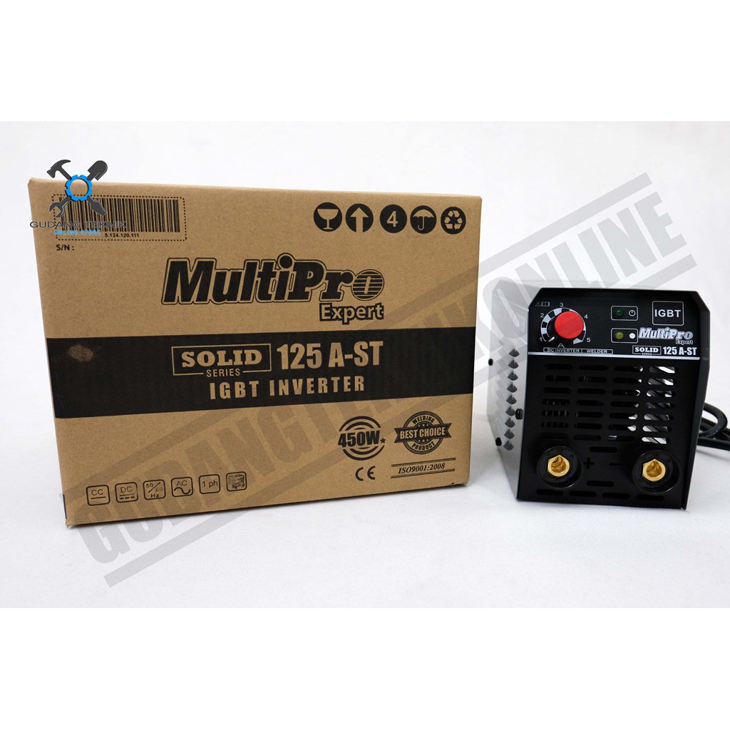 Mesin Las MULTIPRO 125A ST / Trafo Tarvo Las Inverter Multipro Solid 125 A - Mesin Las Listrik  Multipro 450Watt